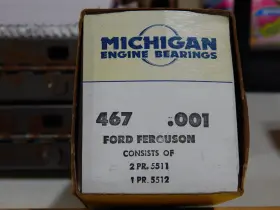 Ms120m Michigan / Ford Full Main Set 001 Oversize 1939-1953 Tractors 2n 8n 9n Naa 120 Cubic Inch