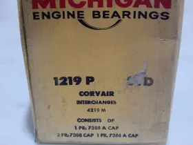 4219m Michigan / Gm 10 Std Main Bearing Set 1960-1969 Covair Half Flange Thrust Brg 140 145 164 Ci