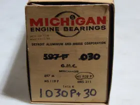 1030p Michigan / Gmc .030 030 Main Bearing Set Truck 1939-1963 228 236 248 256 270 302 Ci 6 Cyl