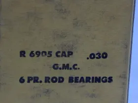 6-6905cap Michigan/gmc R6905cap 030 Over Rod 1952-1962 Chevrolet/gmc Truck 248 270 302 6cyl Canadian 6-6905cap Michigan/gmc R6905cap 030 Over Rod 1952-1962 Chevrolet/gmc Truck 248 270 302 6cyl Canadian