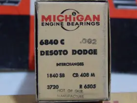 S22-1001 Michigan / Mopar 6840c 002 8pr Hemi Rod Bearings Desoto Dodge 276ci 291ci V8 S17-1001