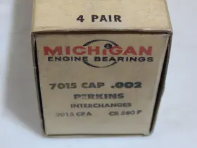 Ad4-203 Michigan / Perkins Cap 002 4 Over Rod Bearings 3-4-6 Cyl Mf65 Massey Harris Tractors #2