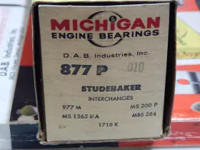 877p Michigan / Studebaker 010 Main Bearing 259 289 304 V8s 1955-1964 Packard 1957-1958 V8