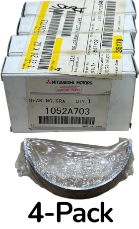 1052a703 Mitsubishi Genuine Lower Crank Shaft Main Bearing 3.0 4-pack Oem New