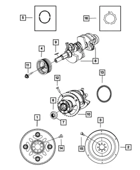 04736483aa Mopar Genuine Crank Shaft Pilot Sleeve 4736483aa