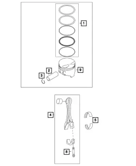 04893537ab Mopar Genuine Connecting Rod Bearing