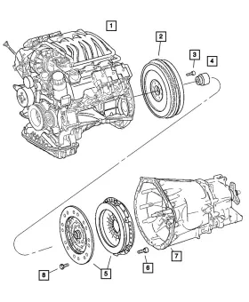 05127511aa Mopar Genuine Pilot Bearing 5127511aa