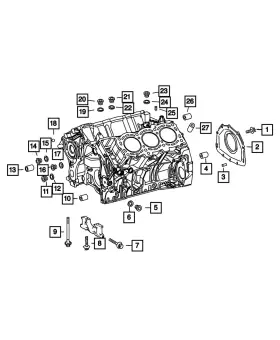 05175323aa Mopar Genuine Crankshaft Bushing 5175323aa
