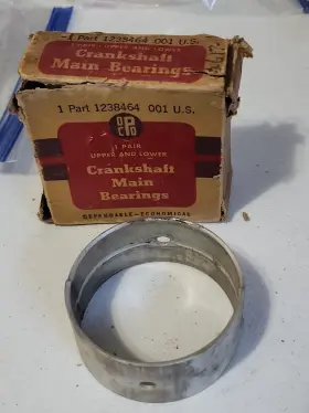 1238464 Mopar Nos Chrysler 1934-1950 V8 Main Bearing #3 .001 P/n Oem