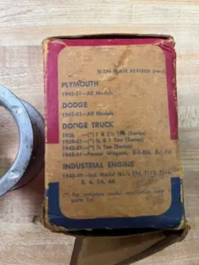 1311082 Mopar Crankshaft Bearing 1942 - 1951 Dodge Truck And Power Wagon Industrial Eng #2