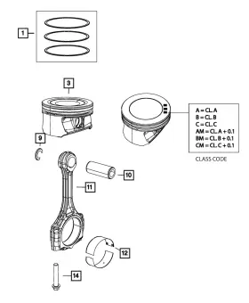 4892950ab Mopar Genuine Connecting Rod Bearing
