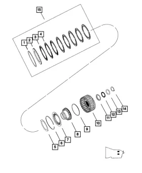 Mopar 52108152aa Genuine Needle Bearing