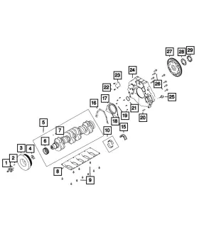 68443385aa Mopar Genuine Crankshaft Bearing Kit