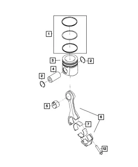 68569933aa Mopar Genuine Connecting Rod Bearing Kit