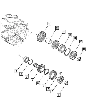 68595865aa Mopar Genuine Bearing
