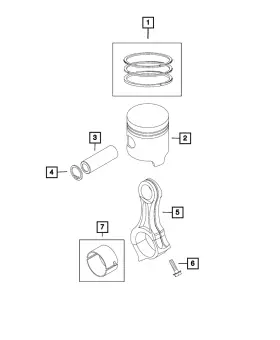 68628988aa Mopar Genuine Connecting Rod Bearing Kit #3