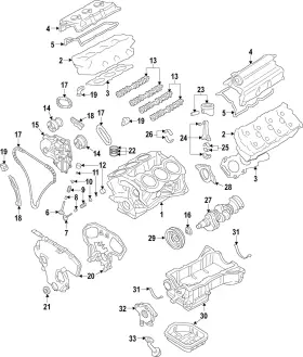 12207-31u1d Nissan Genuine Engine Crankshaft Main Bearing