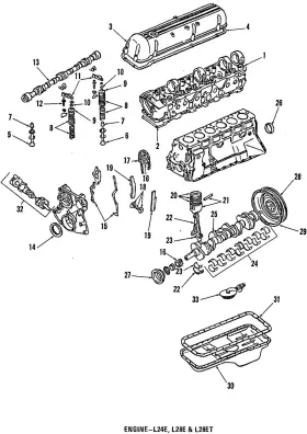 12207-73400 Nissan Genuine Main Bearing Set