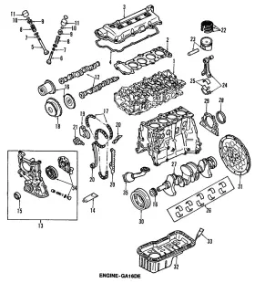 12208-53y0a Nissan Genuine Bearing Set