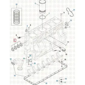 451487 Pai Engine Camshaft Bearing Set 2004 2015 International Dt570/dt466 For