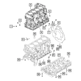 68133297aa Ram Oe For Promaster 3500 2014 Engine Crankshaft Main Bearing Cap Bolt