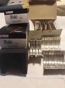 4261m10 Sealed Power 390 428 Ford Main Bearings 4261m .010 Under 2 Sets #3