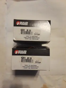 4261m10 Sealed Power 390 428 Ford Main Bearings 4261m .010 Under 2 Sets