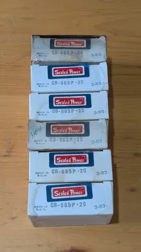 Cb-665p-20 Sealed Power Vintage 6 Pair Connecting Rod Bearing