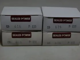 4-continental Sealed Power / Continental Massey Cb616p 4 Cyl G176 30 Over Rod Bearings Ind Ferguson Mf65 Mf165