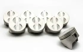 1436c Silvolite Pistons Chevy 350 Sbc Flat Top .080 Set Of 8