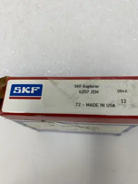 6207-jem Skf 6207 Open Deep Groove Ball Bearing 35x72x17mm Made In Usa