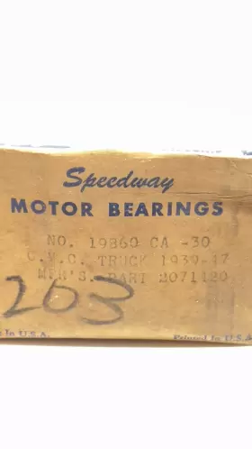 2071420 Speedway 19860 Ca-30 Vintage Motor Bearing No. C.m.c. Truck 1939-1947 #2
