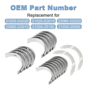 23060-2g010 Susucarpartswhosale Main And Rod Bearings With Thrust Washer Kit Fits 2008-2018 Hyundai Kia 2.4l Dohc #3