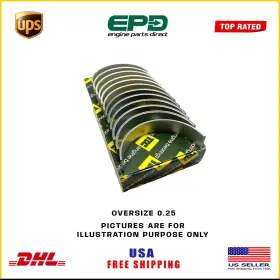 Rb6809h-0.25 Tdc Fits Mercedes-benz Sprinter 3.0 Om642 Big End Conrod Bearings 0.25 Diesel Engine