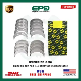 Vw-mb5337k-0.50 Tdc Rb4775k-0.50 Main And Con Rod Bearing Set Size 0.50 Fits Vw Skoda Caddy Golf 1.9l 2.0l Diesel