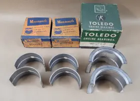 Mbo279 Toledo Mbo278 New Nos 1936-38 Ford Flathead V8 Main Bearing Set .002