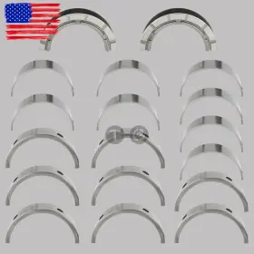 12591093 Topgearsltd 710414697009 Main Rod Bearings Fits For 2000-2017 Buick Chevrolet Equinox Malibu Gmc 2.4l