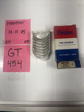 J04i03 Topline Rbh36 Nos Oem Part Number .010 Rod Bearings Set. Made In Usa