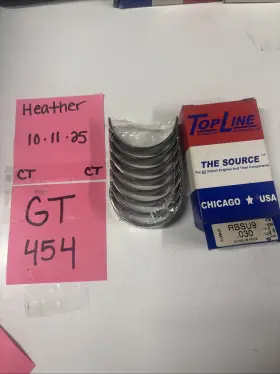J04m12 Topline Rbsu9 Nos Oem Part Number Rod Bearings Set. Made In The Usa
