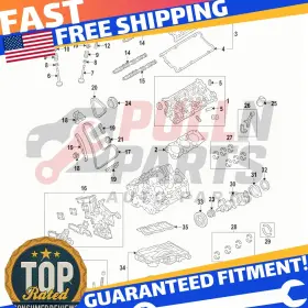 11011-31071 Toyota 4runner Tacoma Crankshaft Thrust Washer Set 03-24