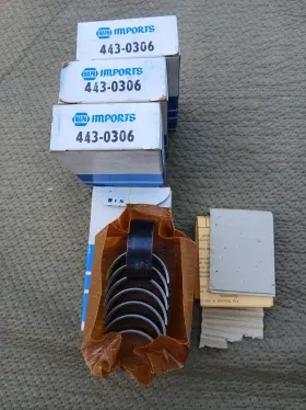 4b2440 Triumph 4b2440/010 1200cc Spitfire Herald Engine Rod Bearings .020 Nos Napa Imports