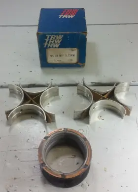 Ms3100p Trw New Nos .25 Mm Engine Main Bearings 1971-1979 Toyota 1.6l Vintage