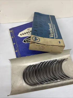 Vp260 Vandervell Jaguar E Type Ser I 3.8l Xk150 Mk Ii X Nos Main Bearing Set Std
