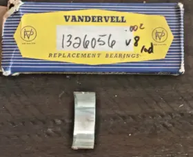 Vp438 Vandervell 1955 Ply V8 Rod Bearing Set .002 U/s Early 1956 With Crankpin Diam 1.9376 Inches