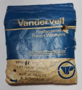 Vandervell Vpw-81 Austin Morris Mg Vpw 81 Standard Engine Thrust Washers Oem