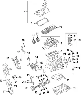 04l-105-701-b-007 Volkswagen Genuine Engine Connecting Rod Bearing