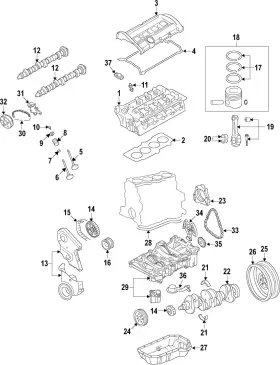 06a-105-637-a Volkswagen Genuine Engine Crankshaft Thrust Washer