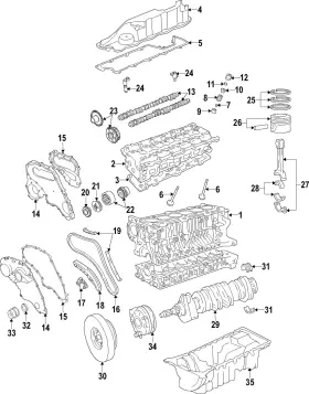 30777467 Volvo Genuine Main Bearings