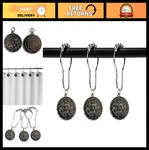 12 Skull Shower Curtain Hooks - Pirate Theme Decor, Halloween Party Supplies, Ru. Fixed Price $28.79.