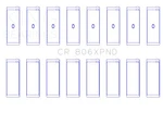 King Engine Cr 806XPND Stdx Connecting Rod Set. Fixed Price $154.99.